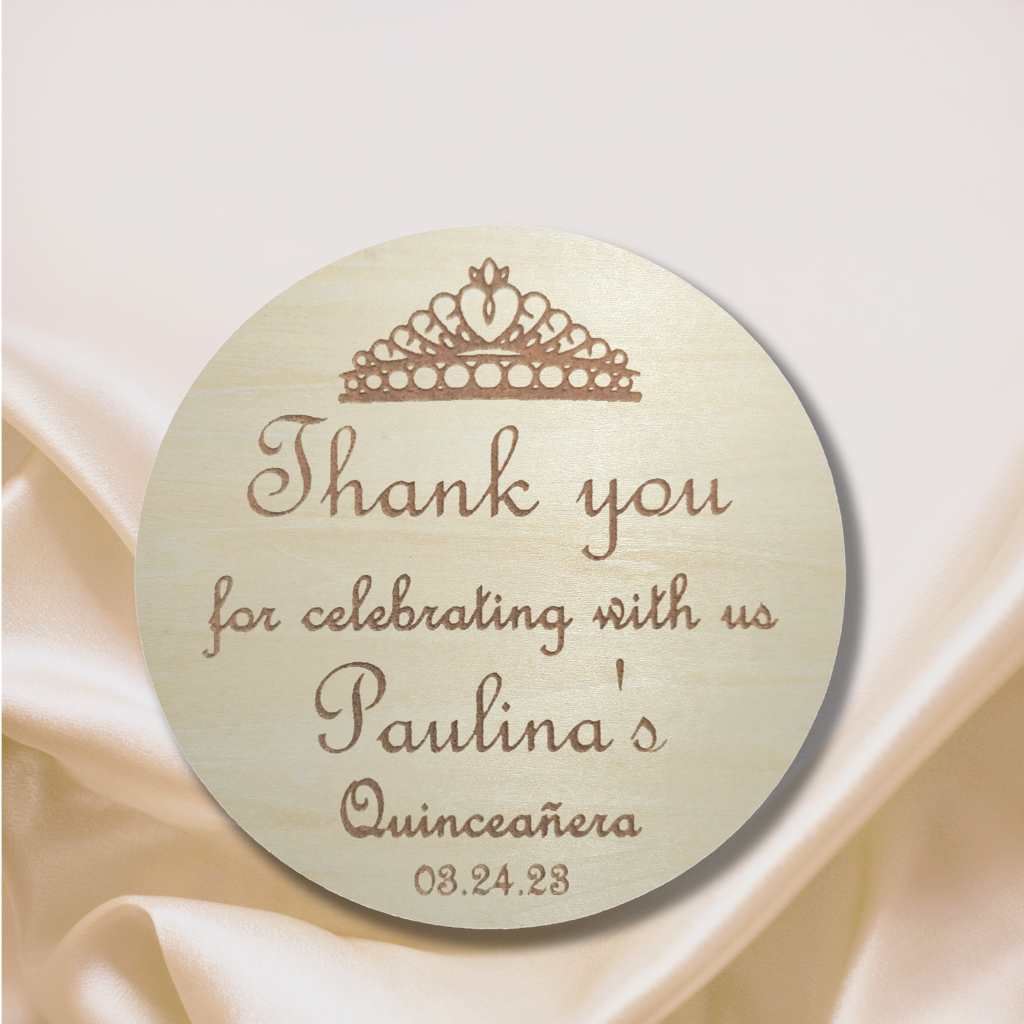 Crown engrave - Thank you favor